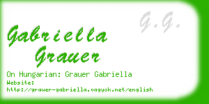 gabriella grauer business card
